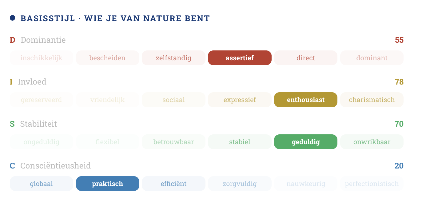 You.Manual woordschets — basisstijl profiel